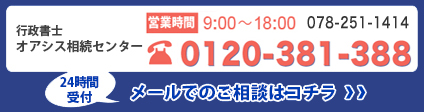 TELの問い合わせは078-251-1414、メールでの相談はコチラ！